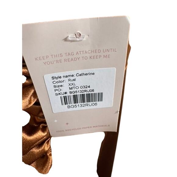 NWT!! "Birdy Grey" Bridesmaid Dress Maxi SZ 2XL Catherine Style Formal PLZ READ! - Picture 3 of 16